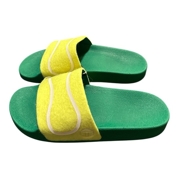 Tory Burch Tennis Ball Slide Sandals – Fluorescent Yellow/Green – Size 6 - Picture 5 of 7